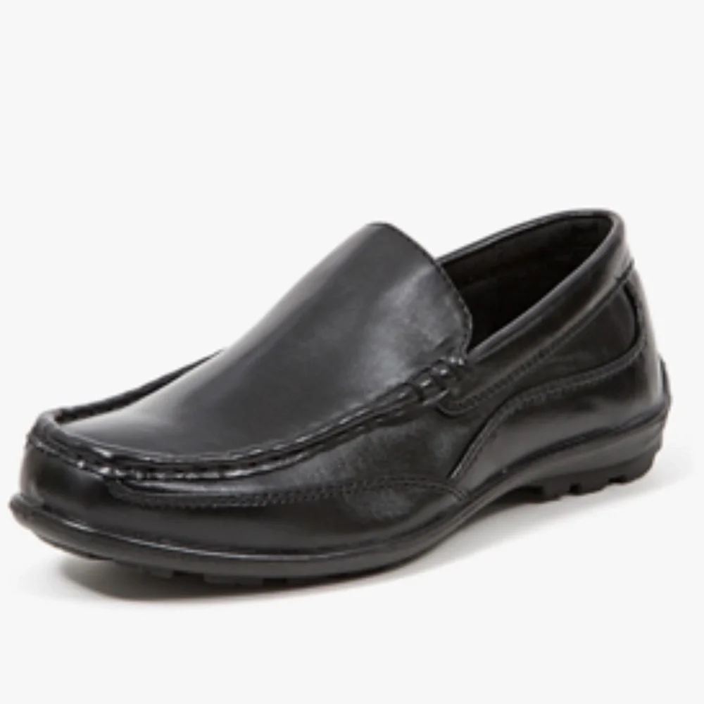 Deer Stags Boys Black Loafers -Size 13
